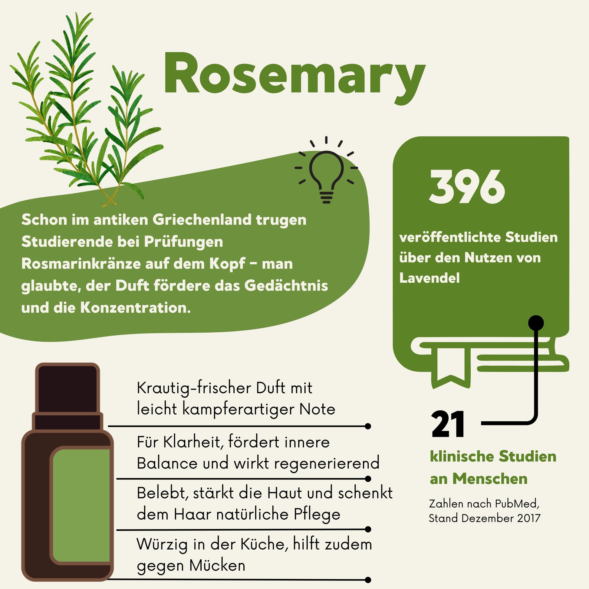 doTERRA Rosmarin Wirkung: unterstützt Gedächtnis, Konzentration, Klarheit – vielseitig für Pflege, Küche und Atemwege